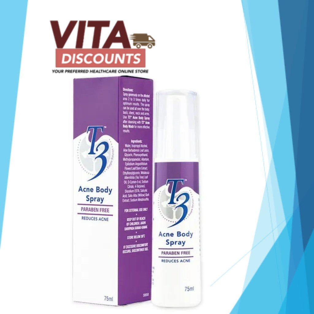T3 Pimple Solution Acne Body Spray (75ml) [Exp 02/2027]