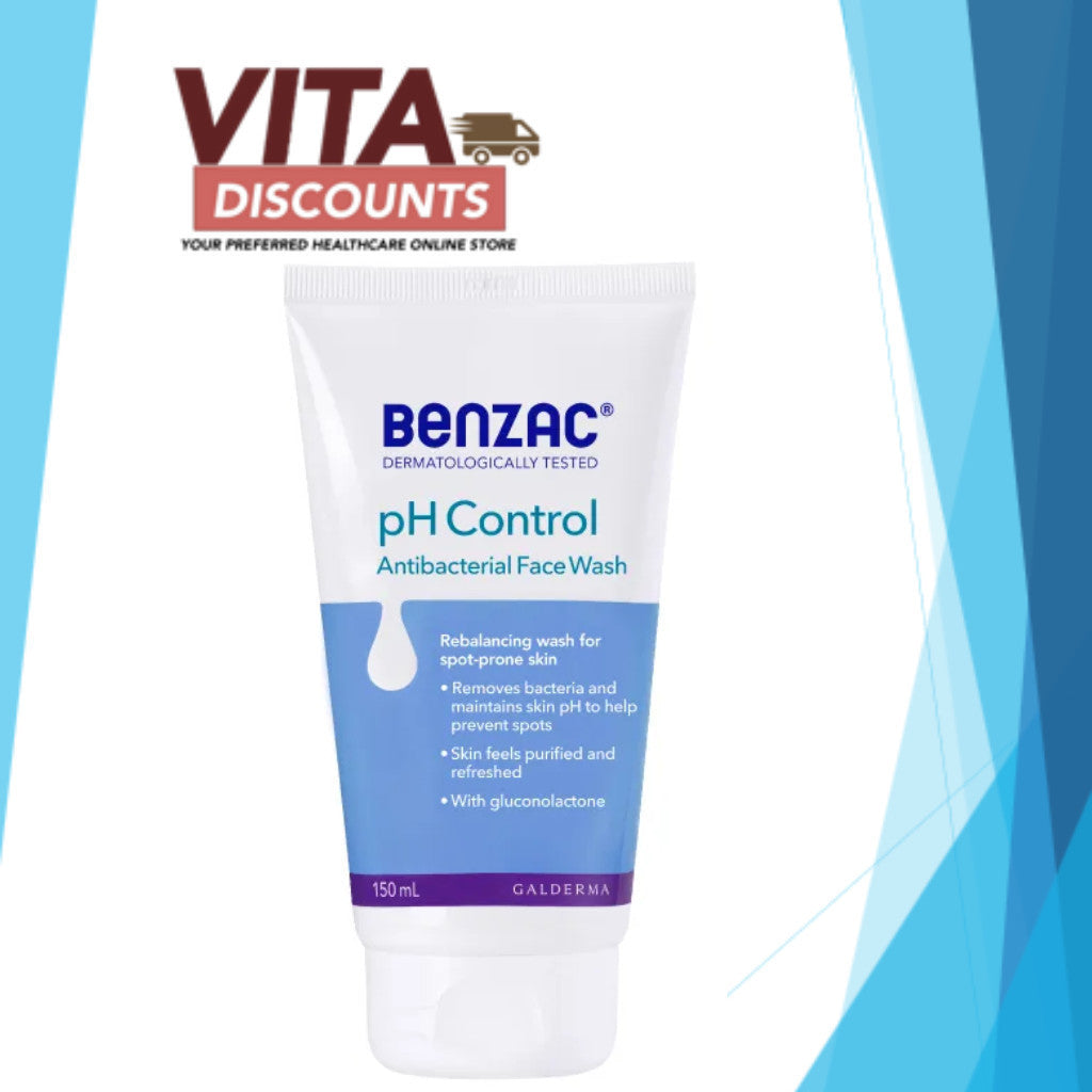 Benzac Ph Control Antibacterial Face Wash (150ml) [Exp 08/2027]