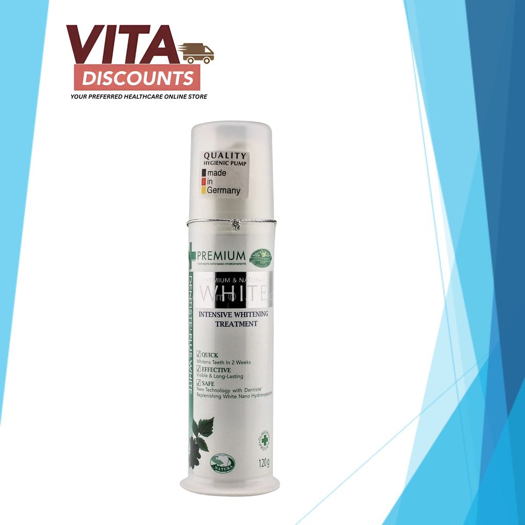 Dentiste' Intensive Whitening Treatment Toothpaste Pump (120g) [Exp 07/2029]