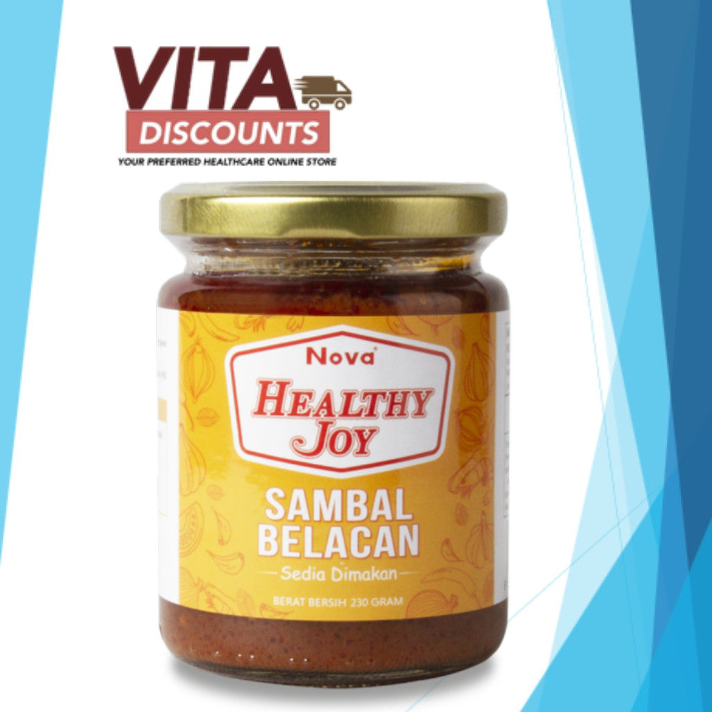 Nova Healthy Joy Sambal Ikan Bilis / Belacan (230g)