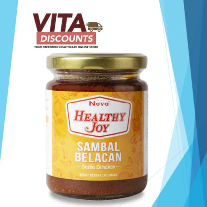 Nova Healthy Joy Sambal Ikan Bilis / Belacan (230g)