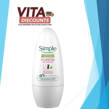 Simple Kind To Skin Invisible Deodorant (45ml) [Exp 07/2027]