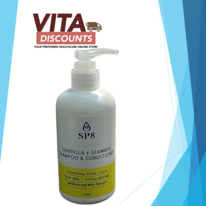 Sp8 Centella+Seaweed Shampoo & Conditioner (200ml) [Exp 05/2027]  [Extra 1 Gift]