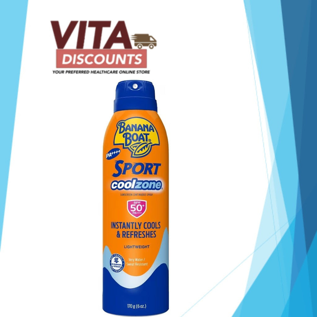 Banana Boat Sport Coolzone Spf50 Spray (170g) [Exp 06/2027]