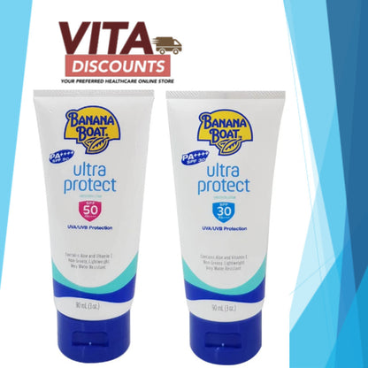 Banana Boat Ultra Protect Sunscreen Lotion Spf30/Spf50 (90ml) [Exp 02/2028]