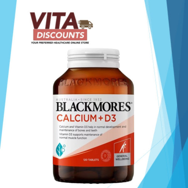 Blackmores Calcium + D3 Tabs Big Bottle (120's) [Exp 06/2028]