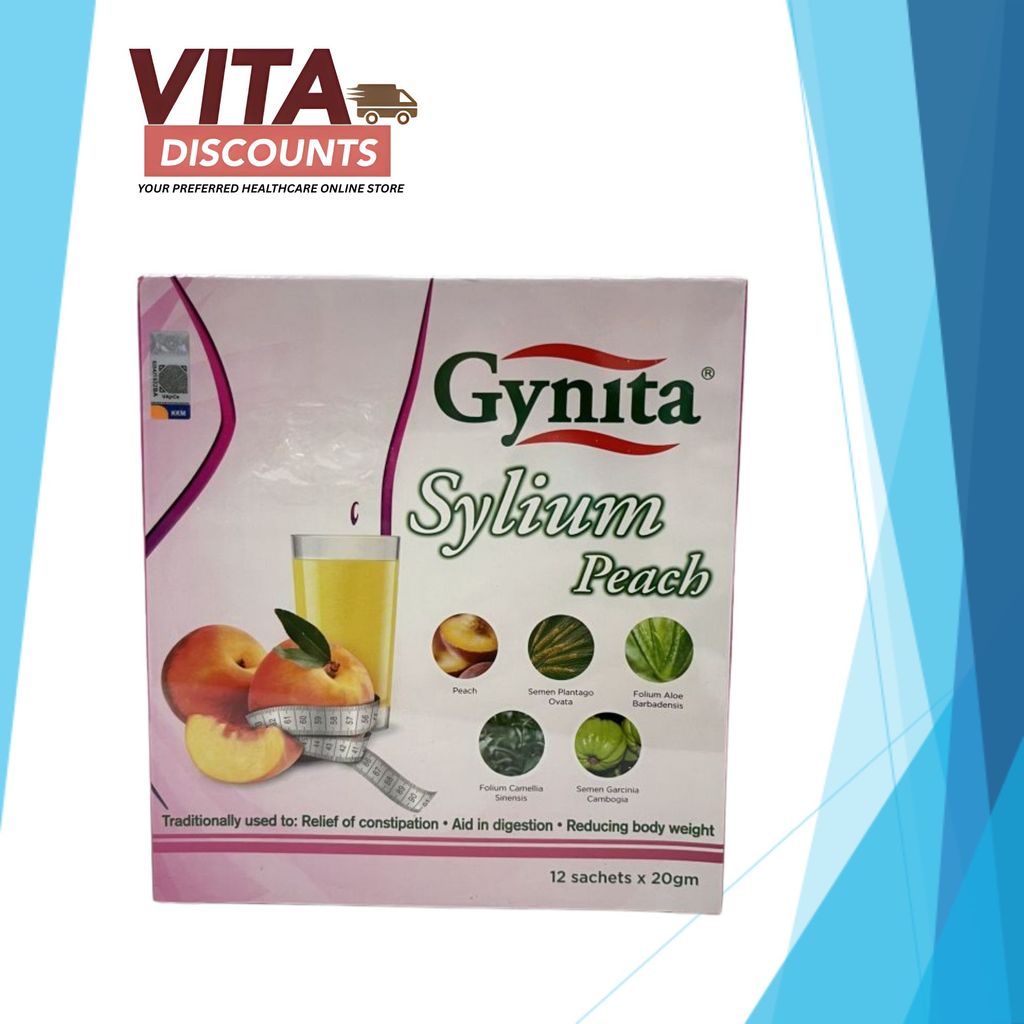 Gynita Sylium Peach Powder (20g x 12's) [Exp 11/2027]