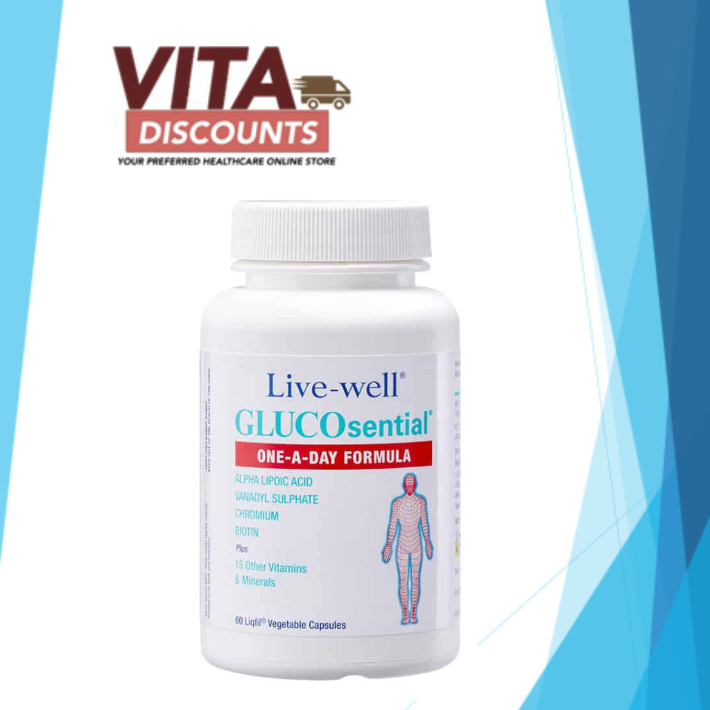 Live-Well Glucosential Caps (30's x 1/2 Pack)
