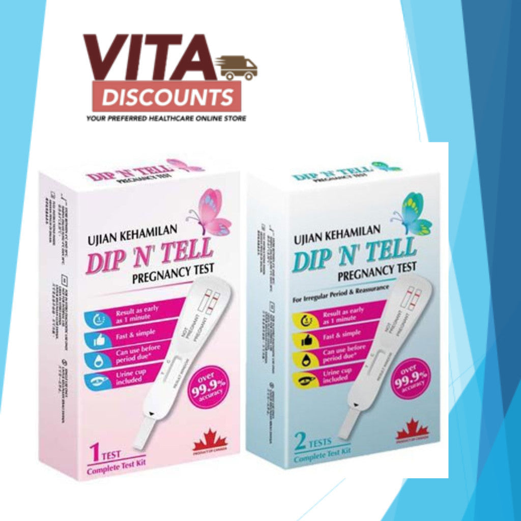 Dip N Tell Pregnancy Test (1's/2's) [Exp 10/2027]