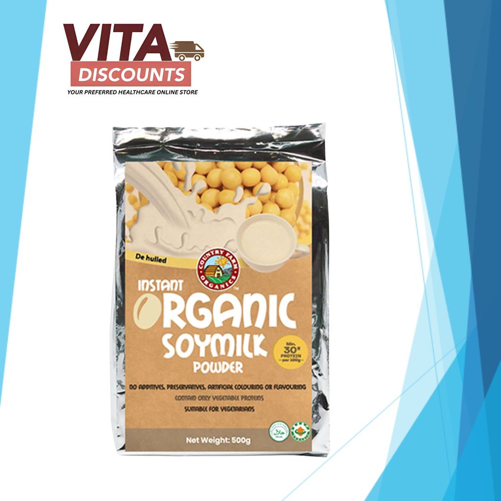 Country Farm Organics Instant Organic Soymilk Powder (500g) [Exp 04/2027]