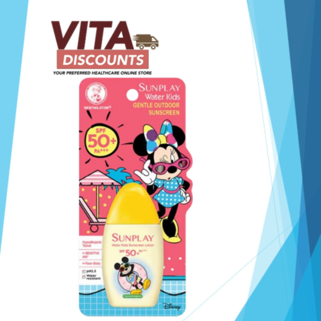Mentholatum Sunplay Water Kids Gentle Outdoor Sunscreen Spf50+ Mickey (35g) [Exp 08/2027]
