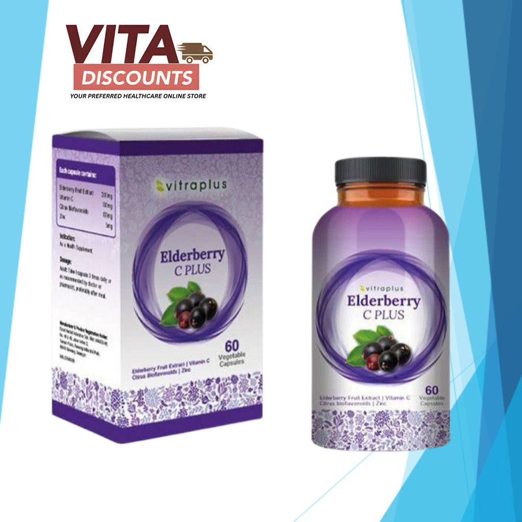 Vitraplus Elderberry C Plus Vcaps (60's)