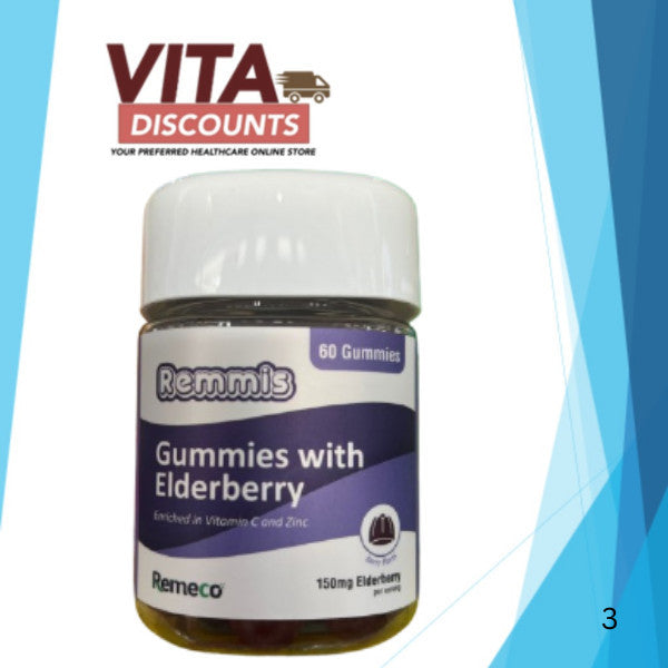 Remeco Remmis Gummies With Elderberry (60's) [Exp 12/2026]