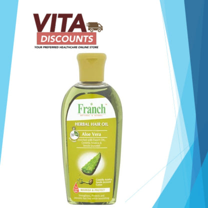 Franch Herbal Hair Oil - Amla/Coconut/Aloe Vera/Almond (100ml/200ml) [Exp 02/2027]