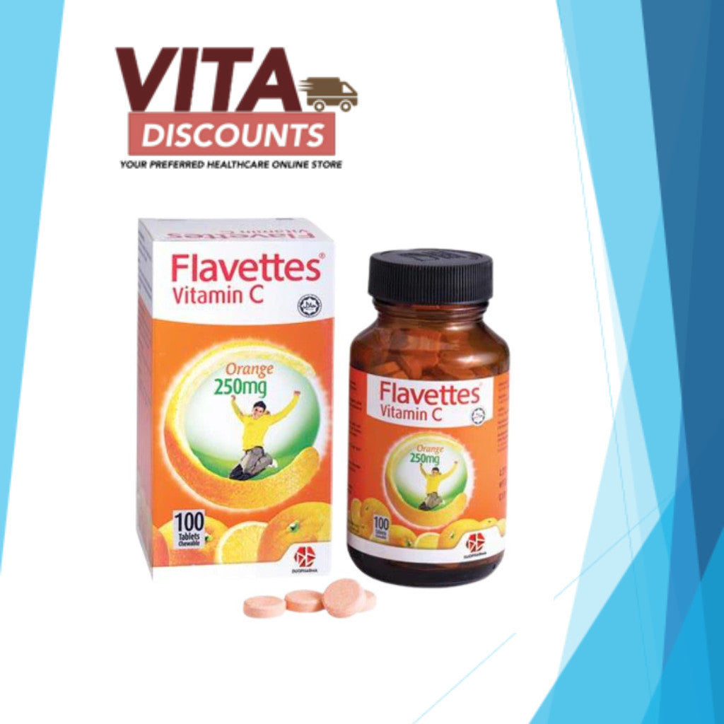 Flavettes Vitamin C 250mg Ctabs Orange (60's/100's) [Exp 03/2028]