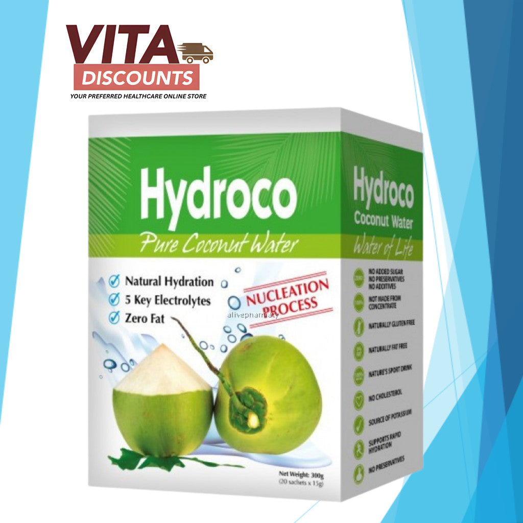 Hydroco Pure Coconut Water Sachets (15g x 20's)
