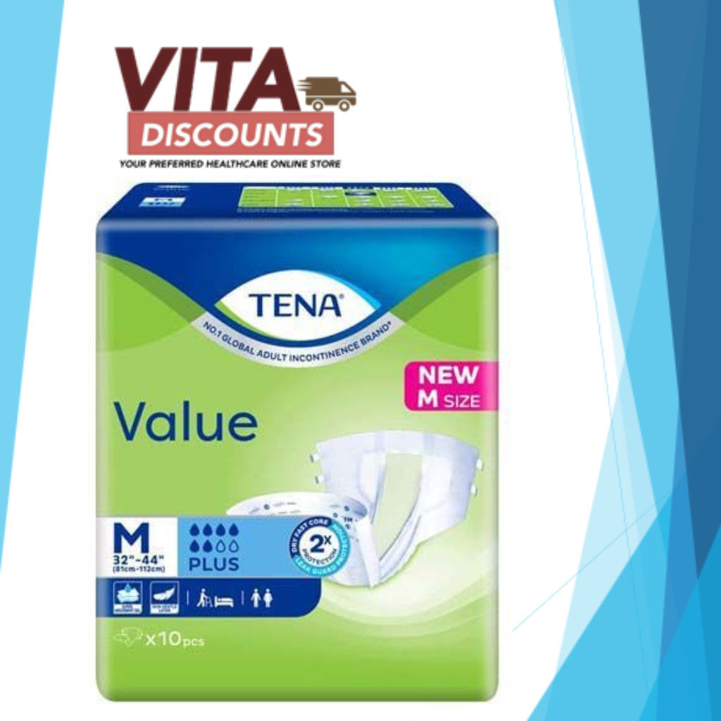 Tena Value Adult Diaper Size M (1 Pack x 10's)