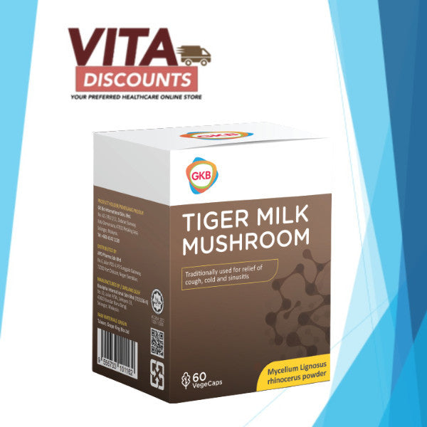 Gkb Tiger Milk Mushroom Vcaps (60's) [Exp 09/2028]  [Extra 2 Gift]