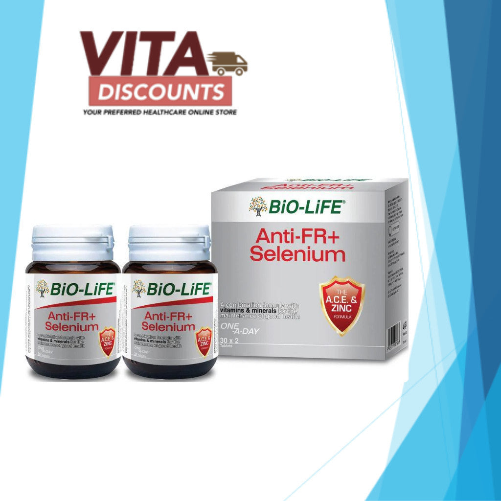 Bio-Life Anti-Fr+ Selenium Tabs (30's x 2 Pack)