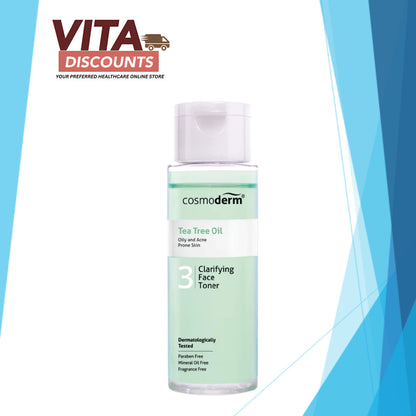 Cosmoderm Tea Tree Oil Clarifying Face Toner (100ml) [Exp 09/2027]