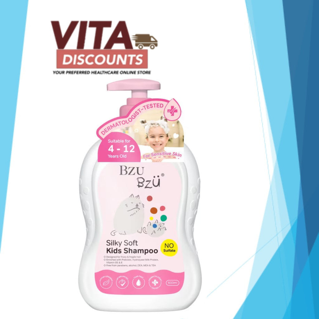 Bzu Bzu Silky Soft Kids Shampoo (600ml) [Exp 09/2027]