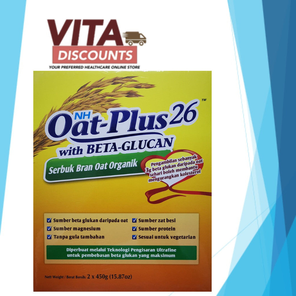 Nh Oat-Plus 26 With Beta-Glucan Powder (450g x 2 Pack)