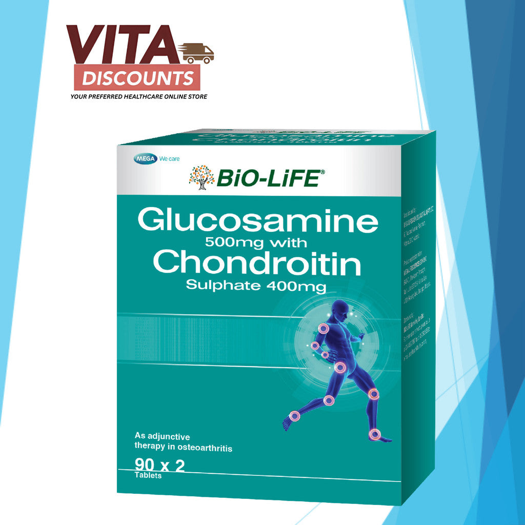 Bio-Life Glucosamine/Chondroitin 500/400mg Tabs (90's x 2 Pack) [Exp 01/2028]