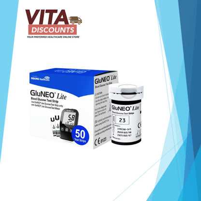 Gluneo Lite Blood Glucose Test Strips (25's x 2 Pack) [Exp 02/2027]