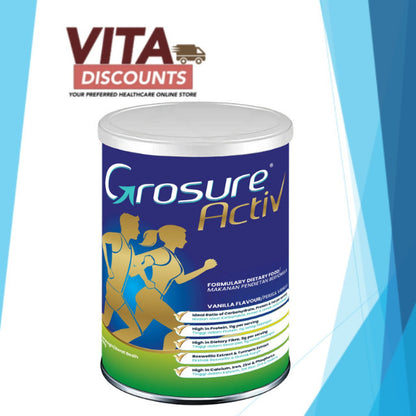 Grosure Activ Complete Nutrition Powder Vanilla (800g) [Exp 06/2027]