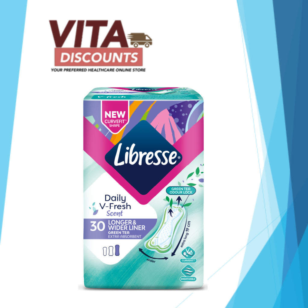 Libresse Daily V-Fresh Scent Longer & Wider Liner (30's)