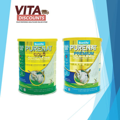 Bonlife Purenat Premium/Gold Pure Goat's Milk Powder (800g) [Exp 06/2028]