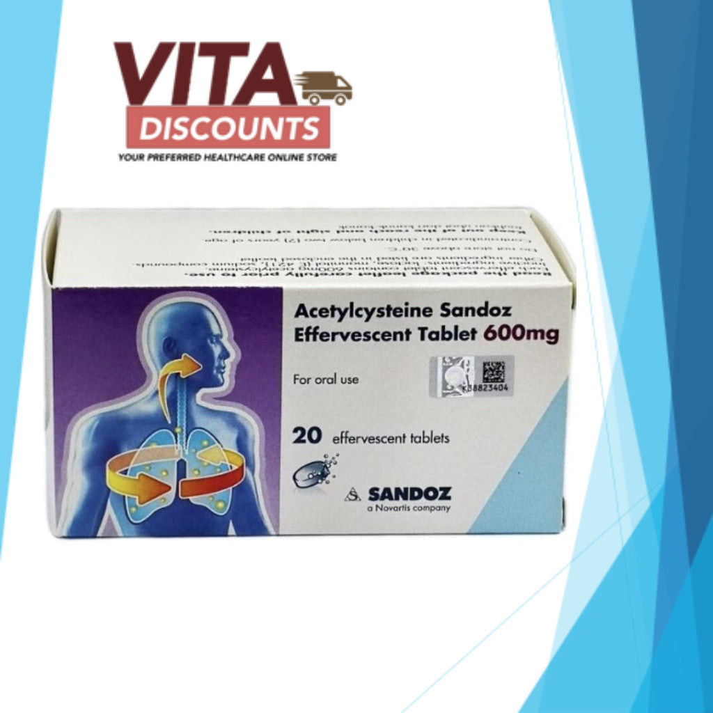Acetylcysteine Sandoz 600mg Etabs (20's) [Exp 01/2028]
