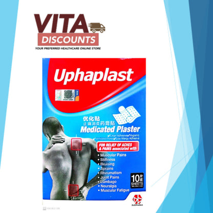Uphaplast Medicated Plaster Sheets One Box (10's) [Exp 07/2027]