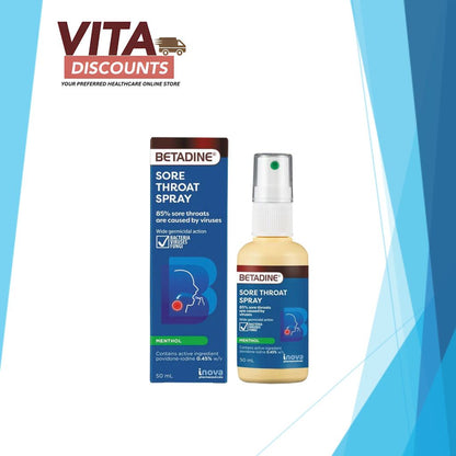 Betadine 0.45% Sore Throat Spray (50ml) [Exp 07/2028]