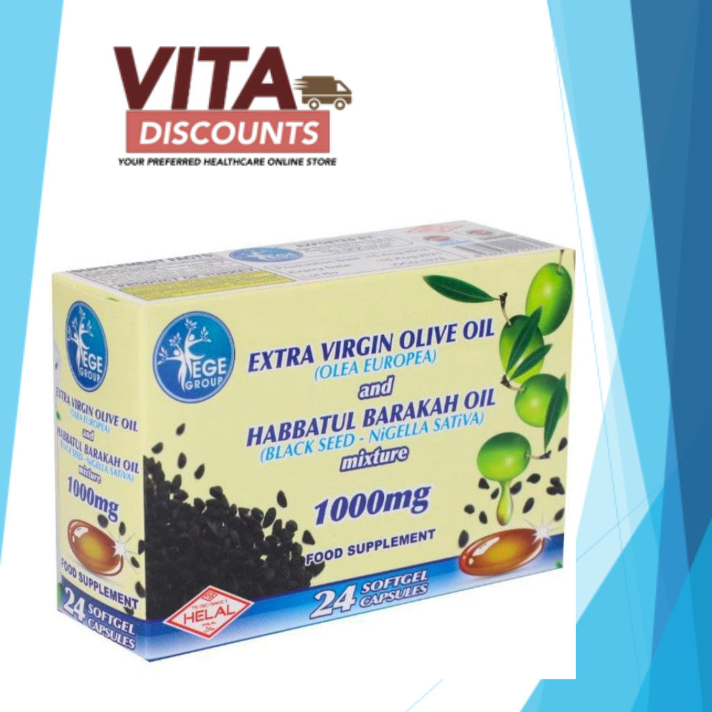 Ege Group Extra Virgin Olive Oil And Habbatul Barakah Oil 1000mg Sgels (24's)