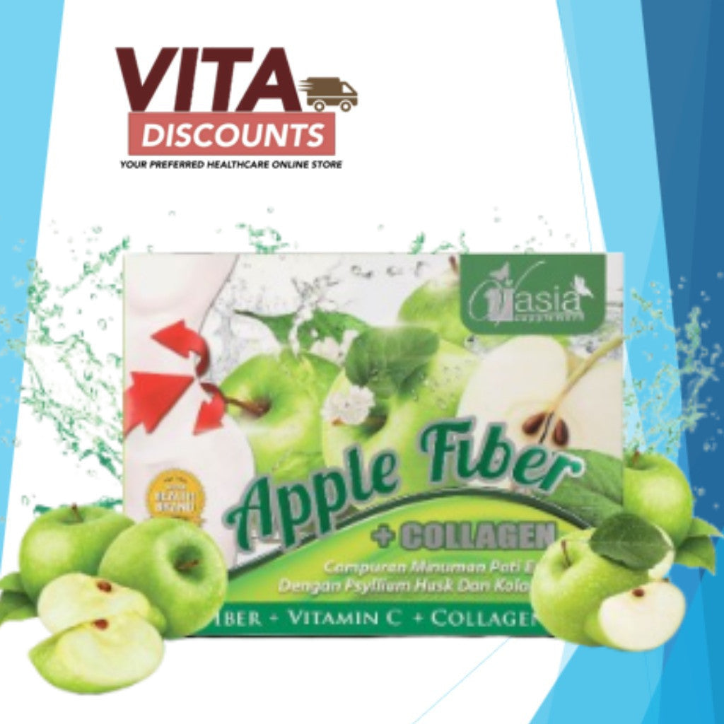 Vasia Fiber+Collagen - Orange/Apple (15g x 10's) [Exp 04/2027]