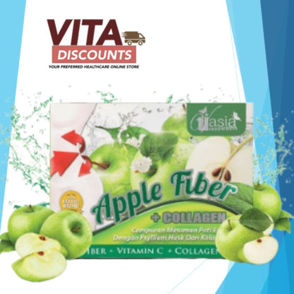 Vasia Fiber+Collagen - Orange/Apple (15g x 10's) [Exp 04/2027]