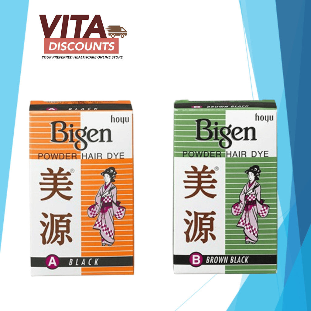 Bigen Powder Hair Dye Black/Brown Black A/B (6g) [Exp 03/2028]