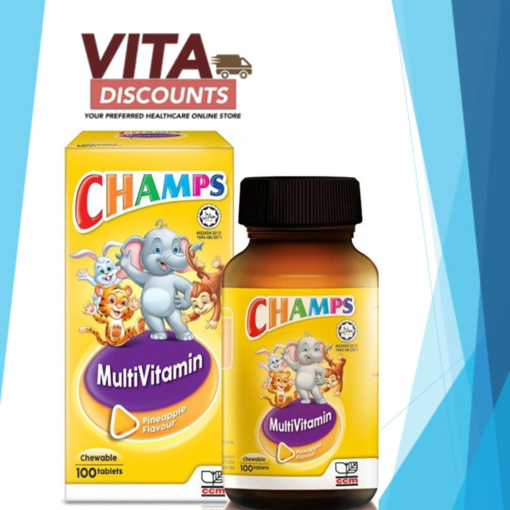Champs Multivitamin Ctabs Pineapple (100's) Pack-Of-1/2