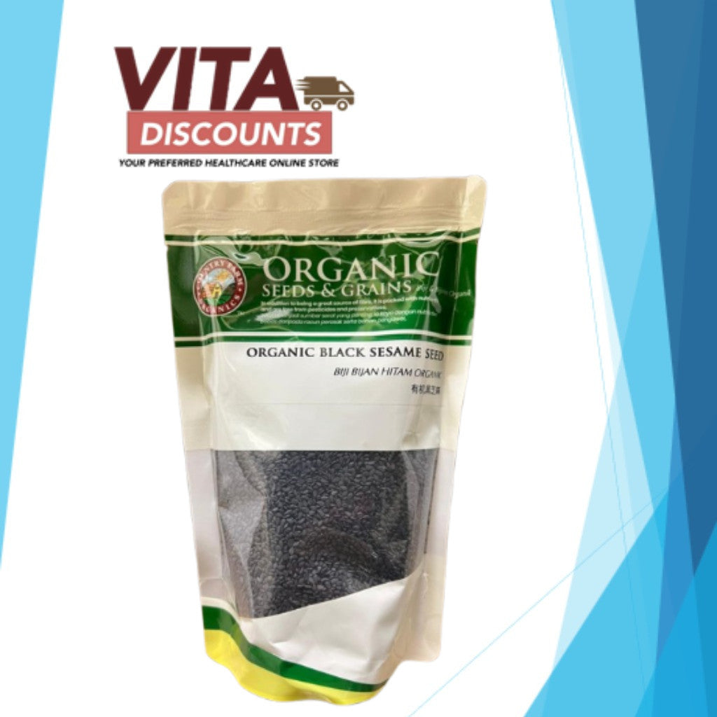 Country Farm Organics Certified Organic Black Sesame Seed (200g) [Exp 06/2027]