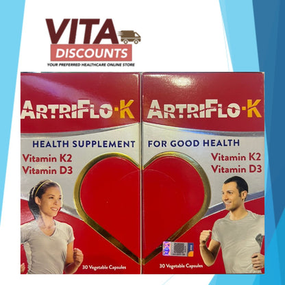 Live-Well Artriflo-K Vcaps Small Pack (30's x 2 Pack)