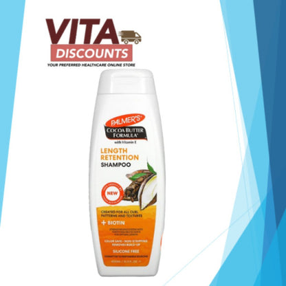Palmer's Cocoa Butter Formula With Vitamin E Length Retention - Shampoo/Conditioner (400ml) [Exp 06/2027]
