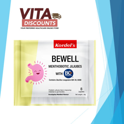 Kordel's Bewell Menthobiotic Jujubes With Bc30 (8's)