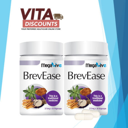 Megalive Brevease Vcaps (30's) Pack-Of-2 [Exp 04/2027]  [Extra 2 Gift]