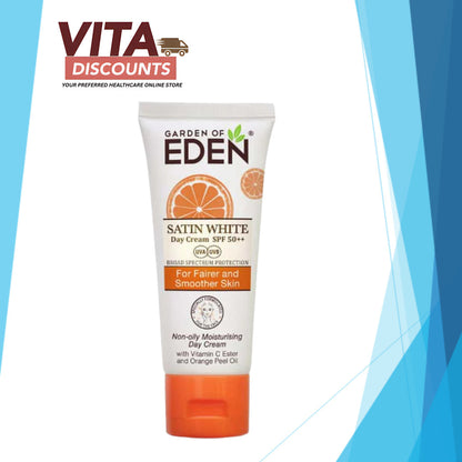 Garden Of Eden Satin White Day Cream Spf 50++ (40g) [Exp 08/2027]