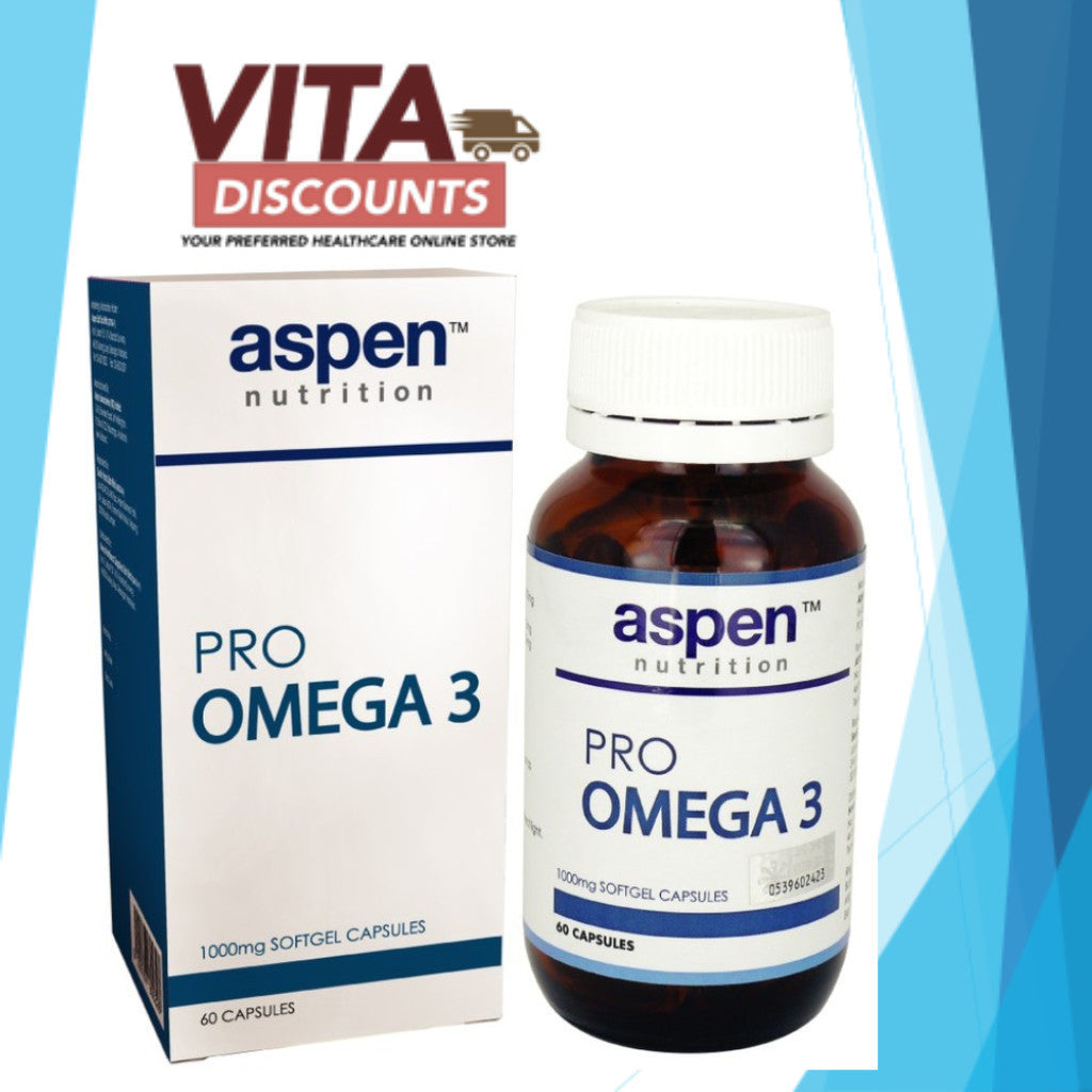 Aspen Nutrition Pro Omega 3 Caps (60's) [Exp 08/2027]