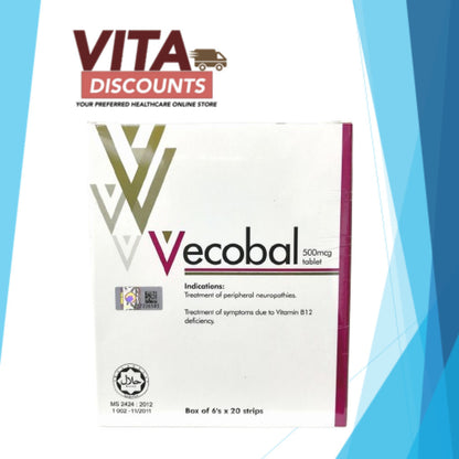 Vecobal 500mcg Tabs (120's) [Exp 05/2028]