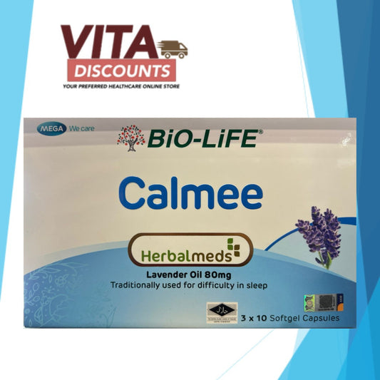 Bio-Life Calmee Lavender Oil 80mg Sgcaps (30's) [Exp 06/2027]