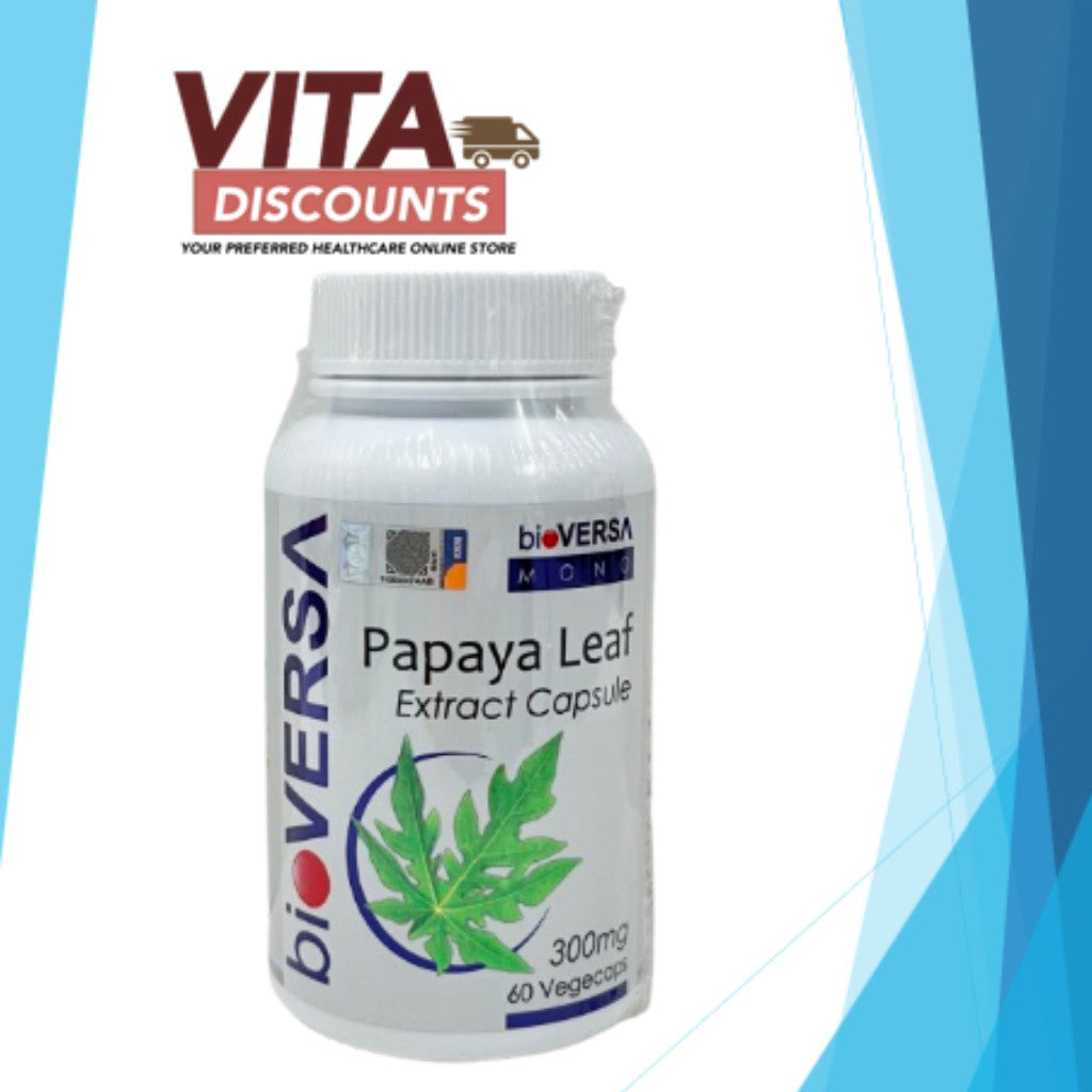 Rtc - Bioversa Mono Papaya Leaf Extract 300mg Caps (60's) [Exp 10/2025]