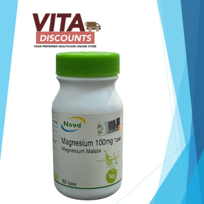 Nova Magnesium 100mg Tabs (60's) [Exp 12/2027]  [Extra 1 Gift]